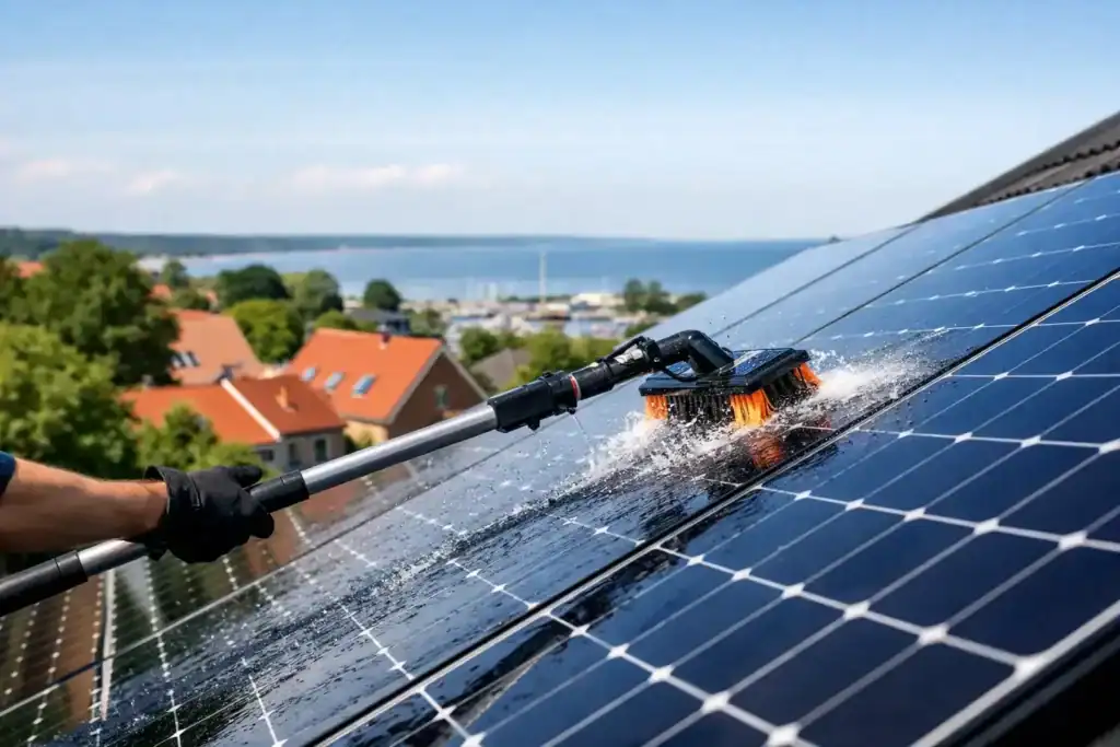 Solcellerengøring i Køge område