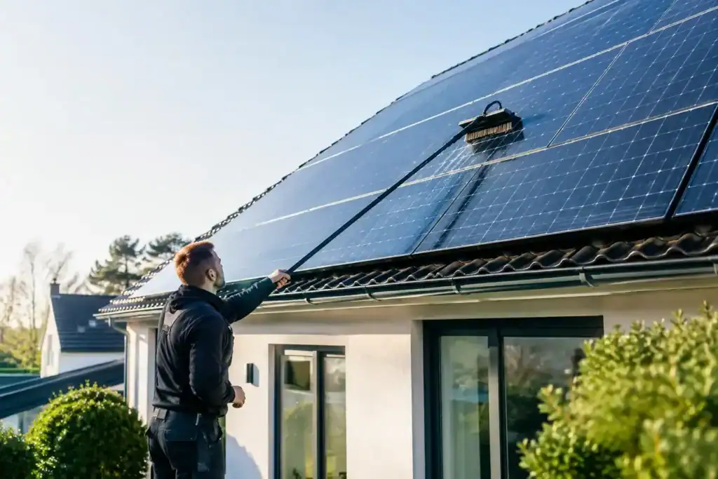 Rensning af solceller hjemme - sådan gør du